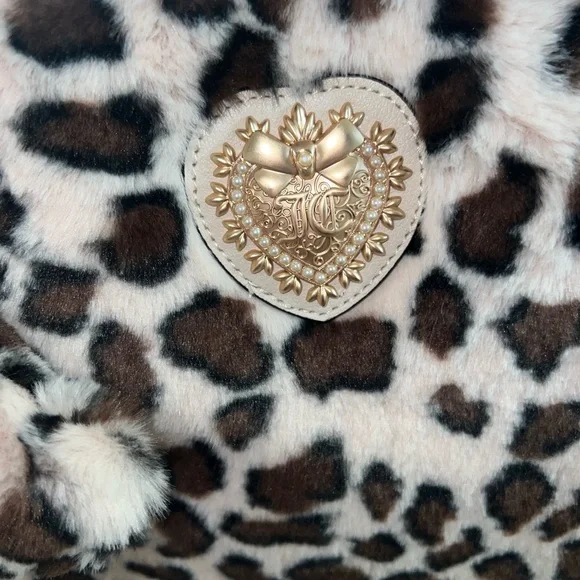 Juicy Couture Leopard Print Fur Tote - Picture 4 of 7